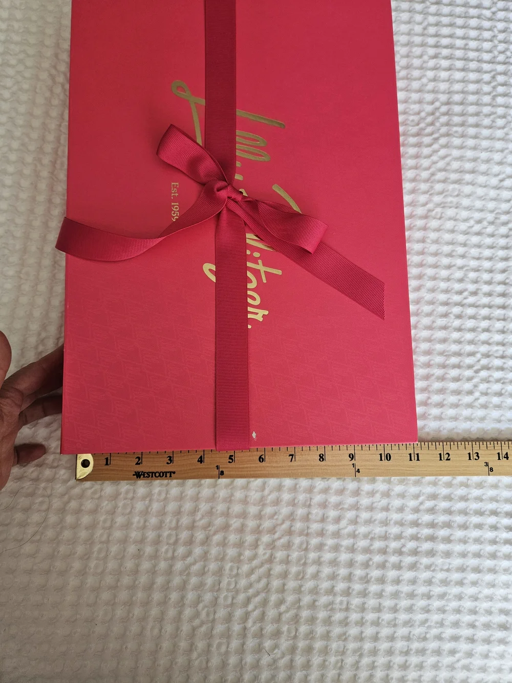 Lilly Pulitzer Pink Gift Box with Gold Logo